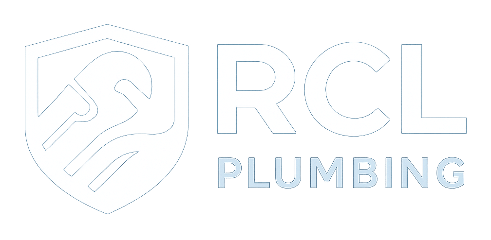 rcl plumbing white logo